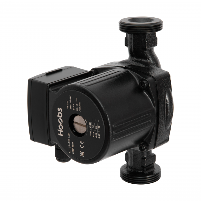 Насос циркуляционный Hoobs CT 25-60S 180мм 100Вт (с гайками) Насос циркуляционный Hoobs CT 25-60S 180мм 100Вт (с гайками)