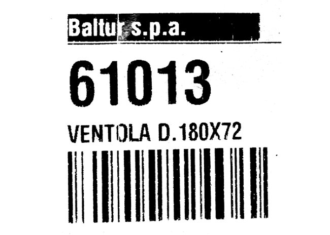 Крыльчатка вентилятора D.180X72 (40) арт. 61013 (3-19-0002)