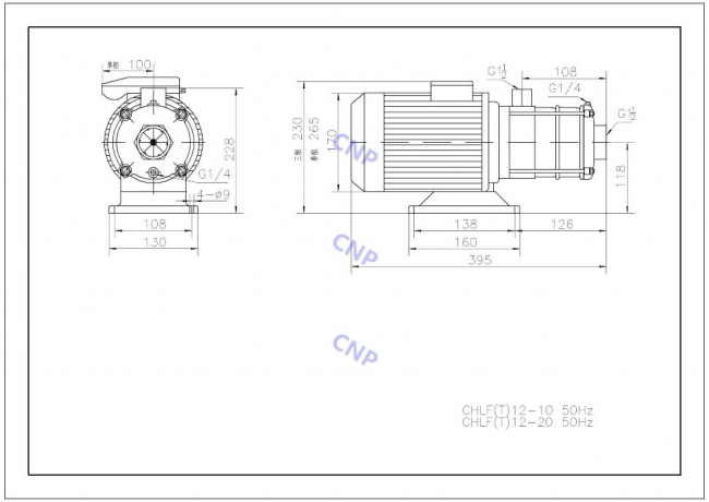 Насос CNP CHLF(T) 12-10 Насос CNP CHLF(T) 12-10