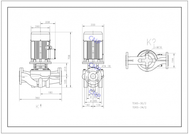 Насос CNP TD 65-34/2