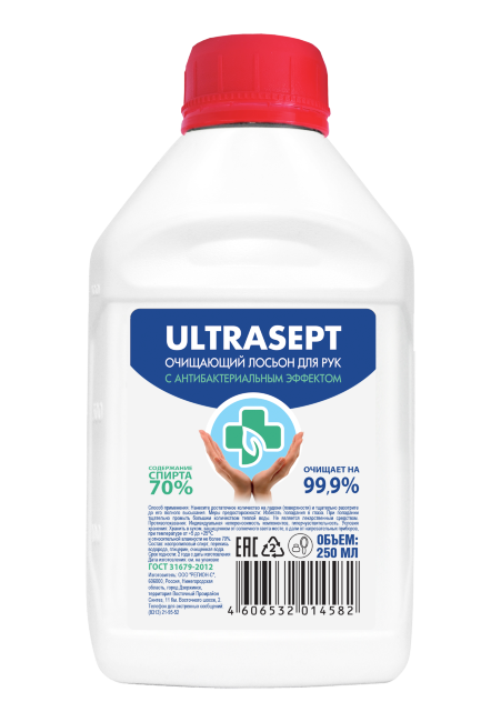 Антисептик ULTRASEPT, 250 мл (для обработки рук и поверхностей)